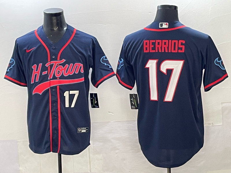 Men Houston Texans #17 Berrios blue Nike Limited NFL 2025 Jersey 001->kansas city chiefs->NFL Jersey